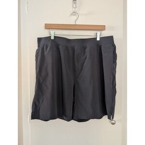 Fabletics Mens XXL Franchise Short Lined Black Athletic Performance Sport Active